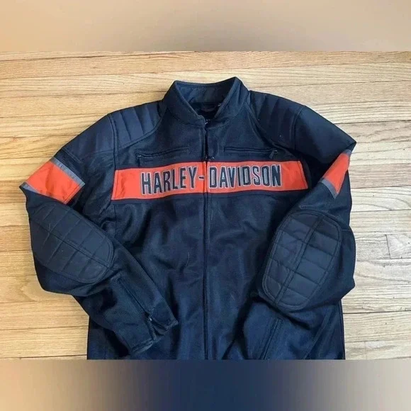 Harley Davidson motorcycle riding jacket Large Tall LT Harley-Davidson​ - Picture 6 of 11